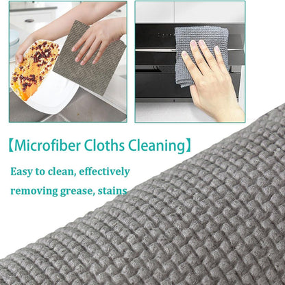 8190 Durable Kitchen Scrub Cloth Microfiber Cleaning Cloth Roll Kitchen Wear-resistant Cloth 2022cm Multipurpose Cleaning Cloths For Kitchen (1pc) Wukusy
