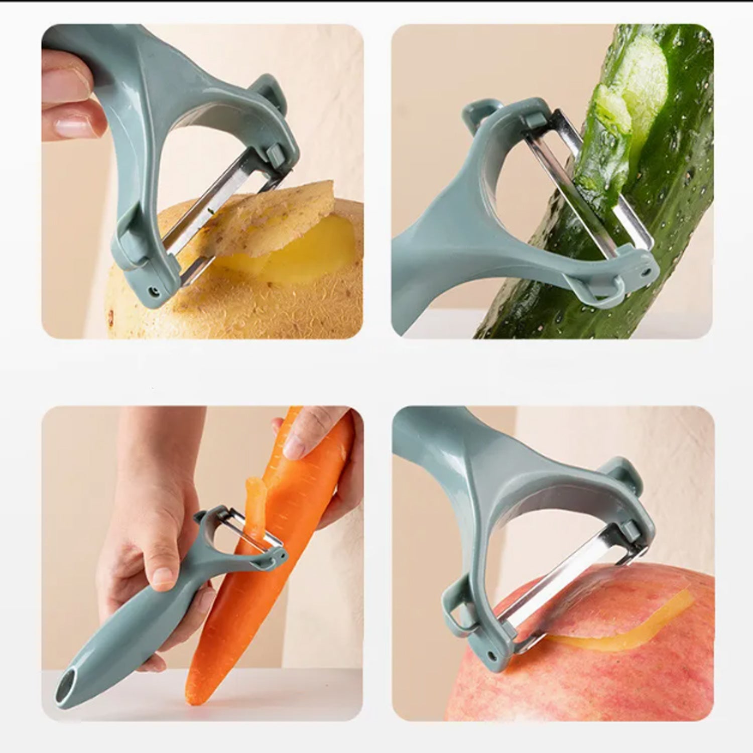 Multi-function vegetable cutter and grater set for kitchen