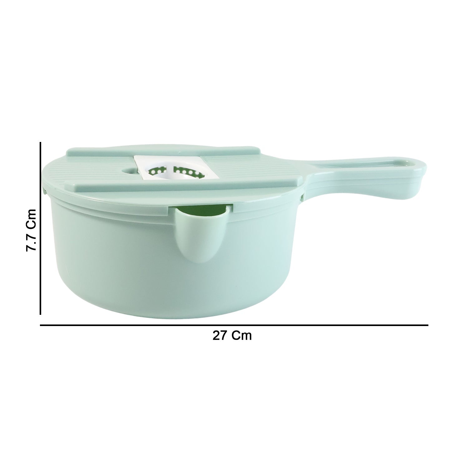 Compact veg cutter and grater tool for fast food prep