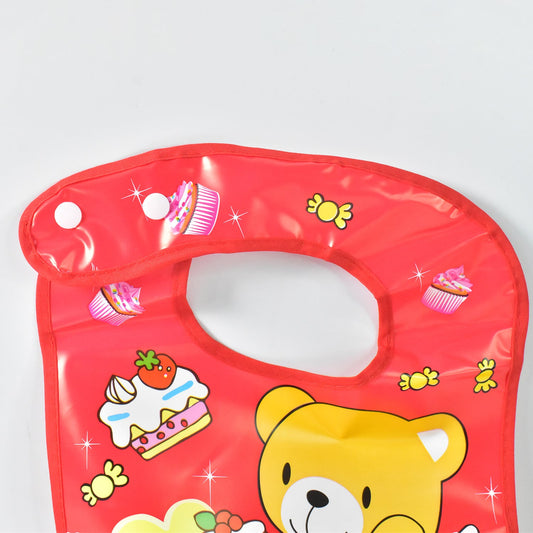 Multifunctional Waterproof Bpa Free Reusable Soft Fabric Plastic Baby Bib (1 Pc) Wukusy