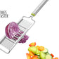 Versatile kitchen cutter and slicer with grater feature