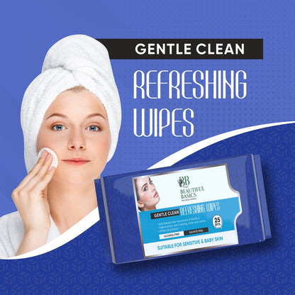 Refreshing Wet Wipes for Face | Facial Cleansing | Refreshing & Skin Hydration| Soothing for skin | pH Balance & Alcohol Free | Nourishing with Fruit extract | 25 Wipes Your Brand