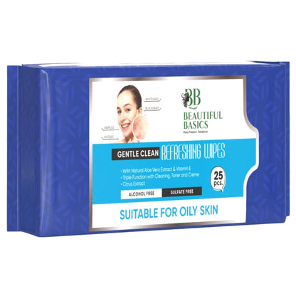 Refreshing Wet Wipes for Face | Facial Cleansing | Refreshing & Skin Hydration| Soothing for skin | pH Balance & Alcohol Free | Nourishing with Fruit extract | 25 Wipes Your Brand