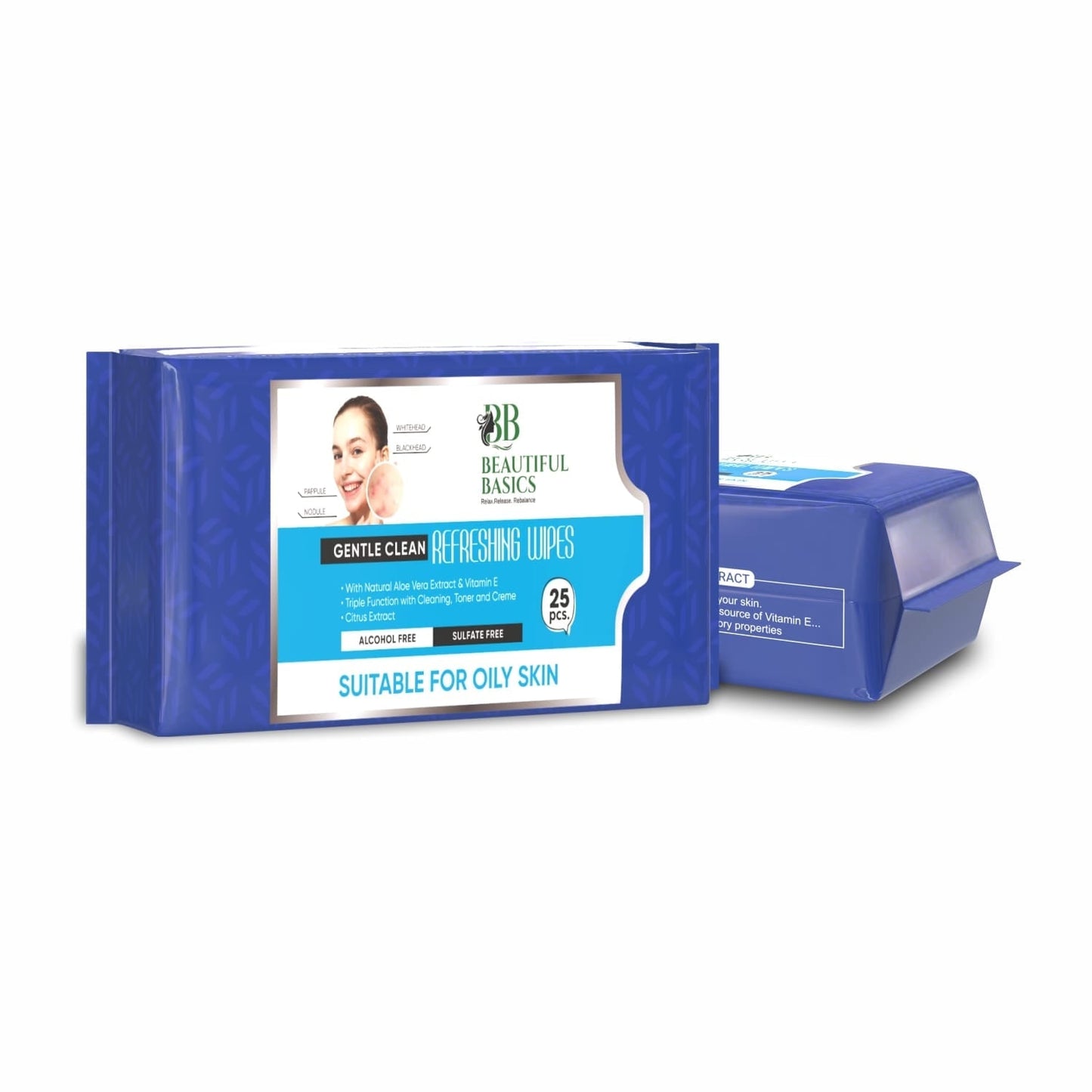 Refreshing Wet Wipes for Face | Facial Cleansing | Refreshing & Skin Hydration| Soothing for skin | pH Balance & Alcohol Free | Nourishing with Fruit extract | 25 Wipes Your Brand