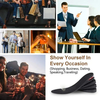 🔥HOT SALE🔥 Invisible Air Height Increase Insoles Pair - With Adjustable Height 3cm to 9cm 👞 shopbyte