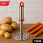 Stainless Steel Potato Masher with Ergonomic Handle (17cm / 1 Pc)