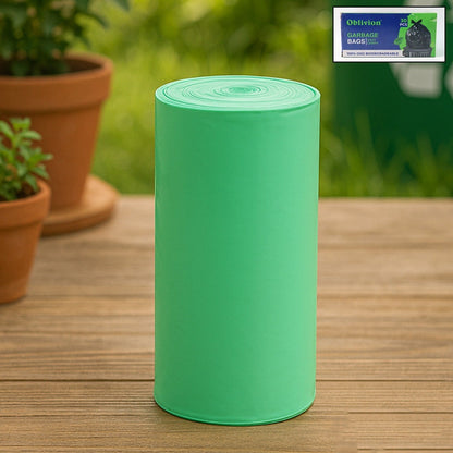 Sustainable Corn Starch Green Garbage Sacks