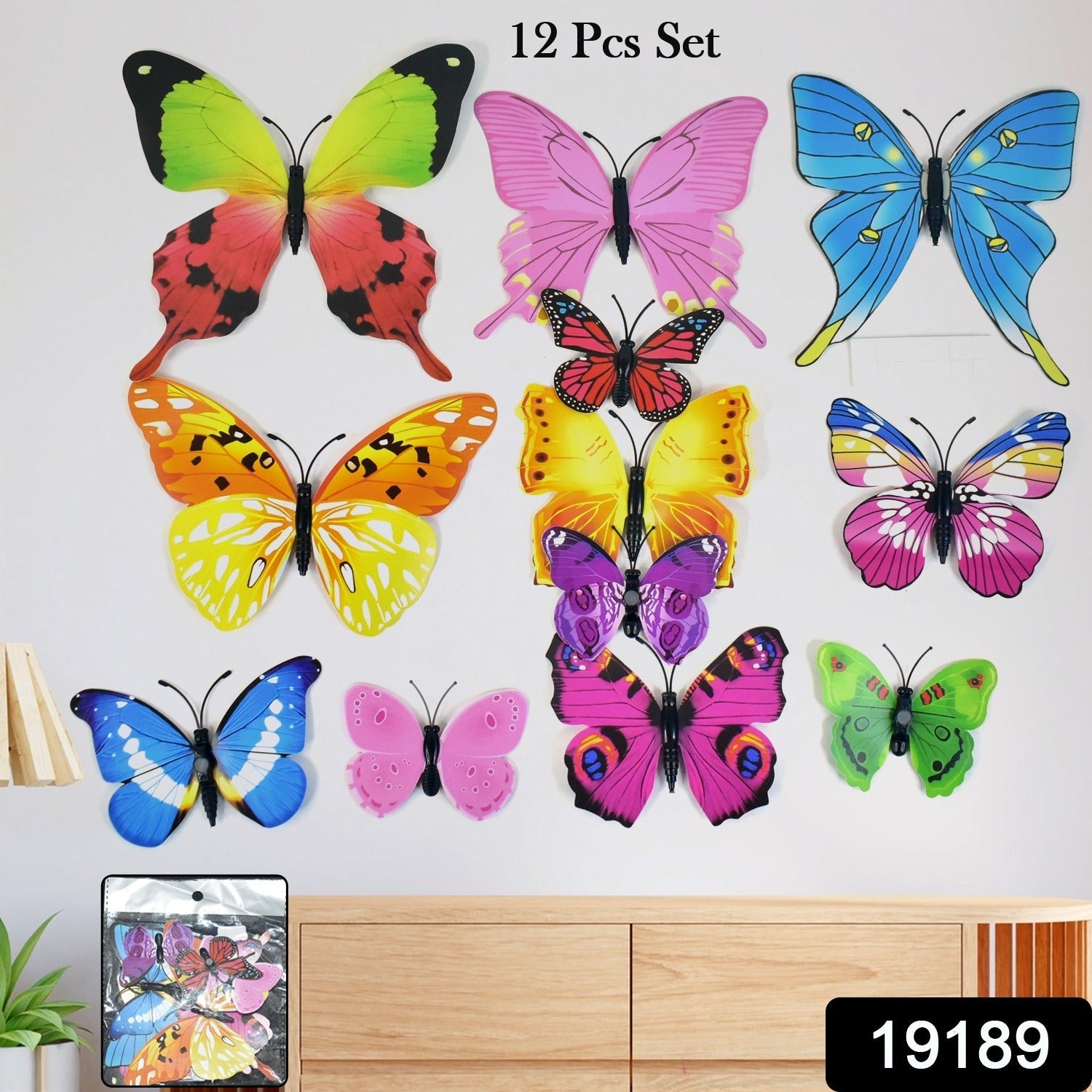 Decorative Multicolor Butterfly Stickers