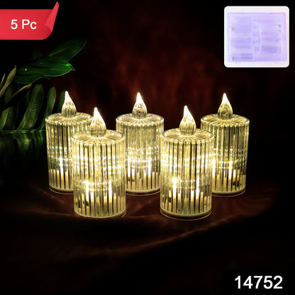  Crystal Effect LED Flameless Candle Lights 