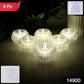 Crystal Design LED Flameless Tealight Candles (6 Pc)
