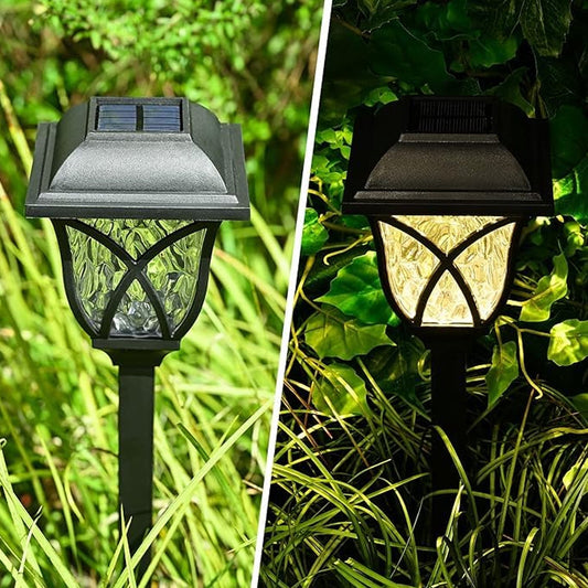 Solar Pathway Lights Outdoor Garden Lights (2 Pcs Set) Wukusy
