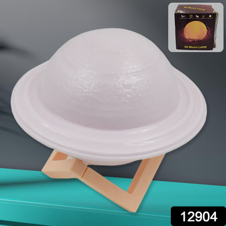 3d Saturn Lamp Home Decoration Bedside Night Light With Base (1 Pc  Multicolor) Wukusy