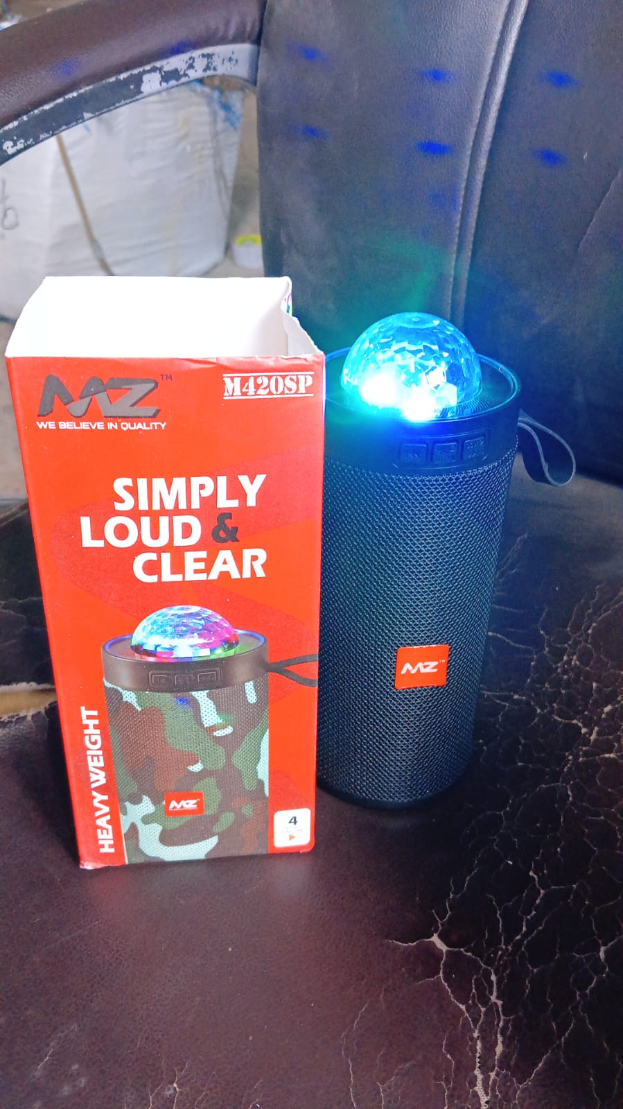 3D Disco Light Sound Bluetooth Speaker (1 Pc) Your Brand