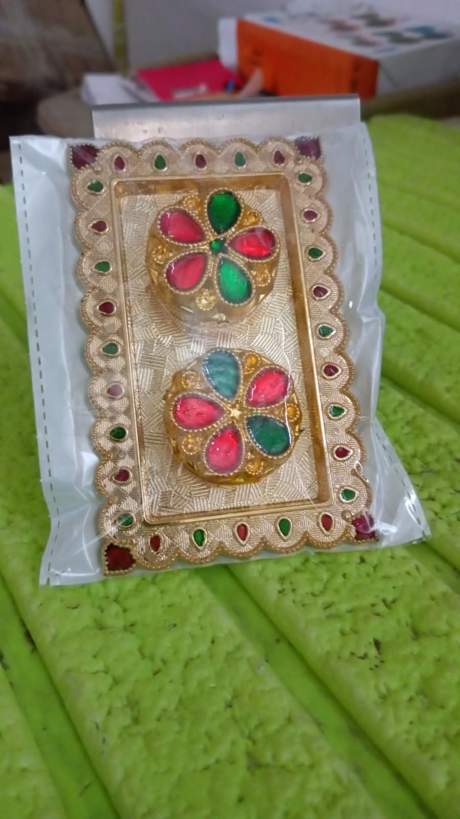 Tray Shape Special Puja Thali (1 Pc / Mix Design) Your Brand