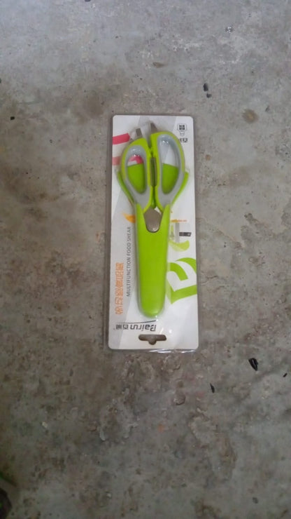 Multi-Purpose Kitchen Shears with Magnetic Holder, Stainless Steel, Red Multifunction Heavy Duty and Kitchen Scissors Your Brand