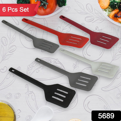 Multipurpose Silicone Spoon, Silicone Basting Spoon Non-Stick Kitchen Utensils Household Gadgets Heat-Resistant Non Stick Spoons Kitchen Cookware Items For Cooking and Baking (6 Pcs Set) Your Brand