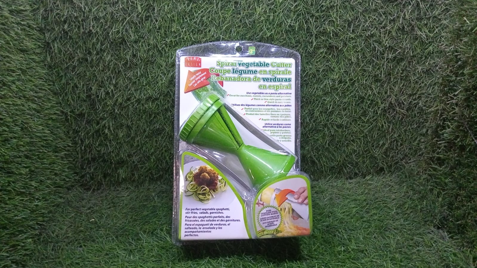 Portable Spiralizer Vegetable Slicer Handheld Spiralizer Peeler Stainless Steel Spiral Slicer For Salad Vegetables Fruit Slicer Your Brand