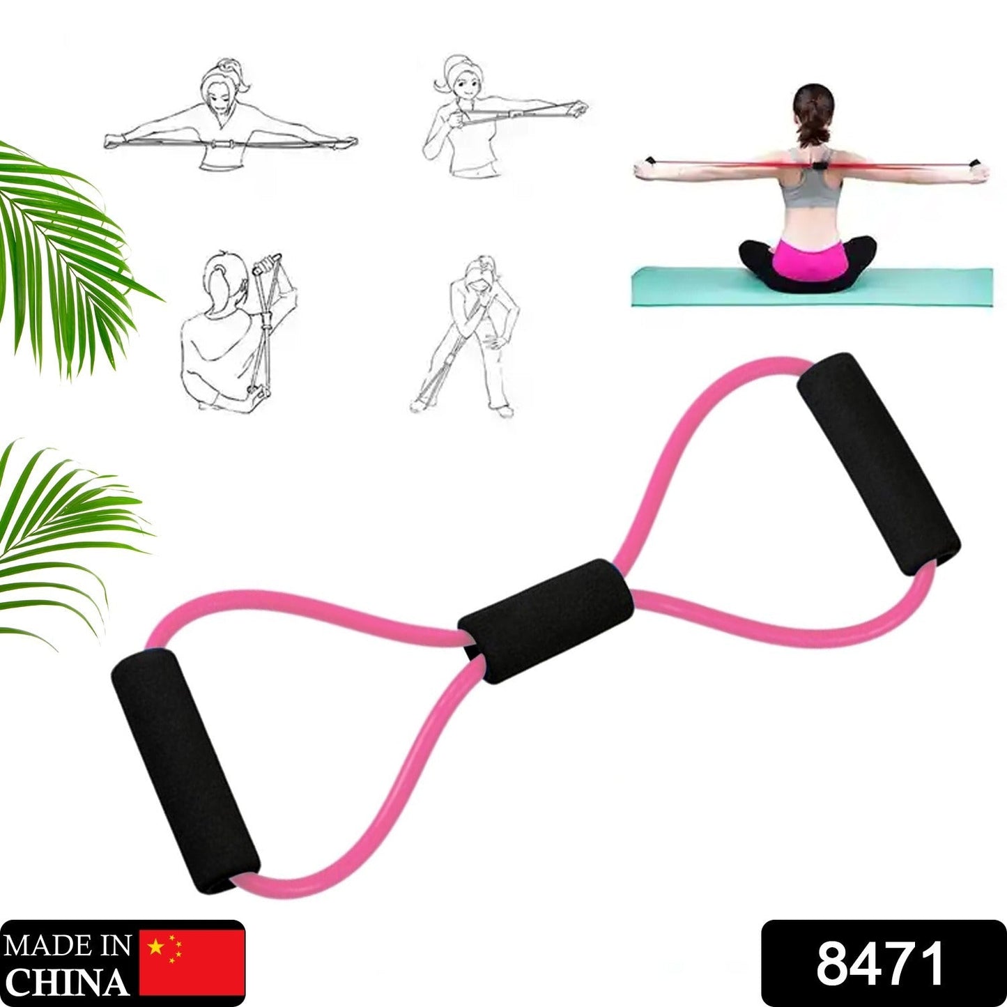 Loop band for yoga and fitness
