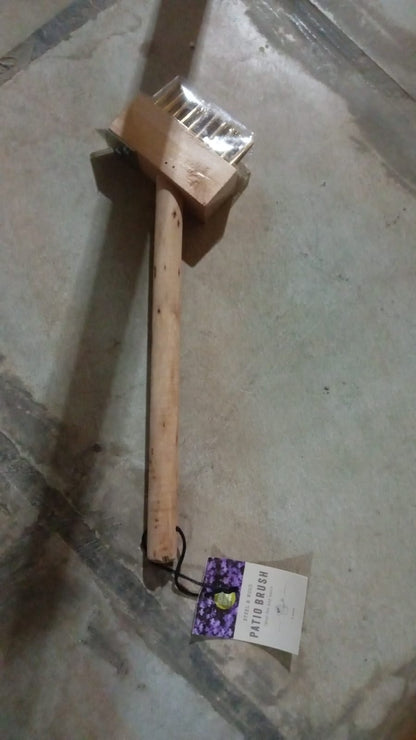 Paving Brush Wooden Block Paving Brush Patio Weed Remover Tool (1 Pc) Your Brand