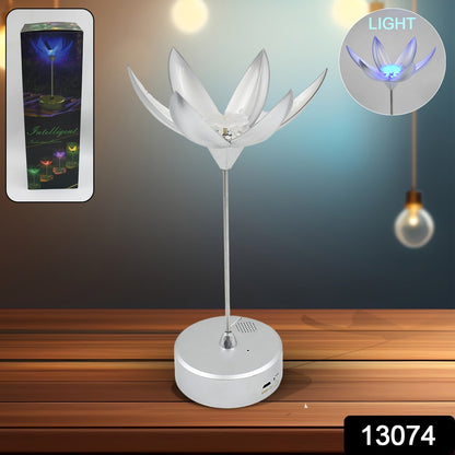 Lotus Flower Lamp with Music, Touch Open and Close, USB Rechargeable (1 Pc / Only One Color) Your Brand