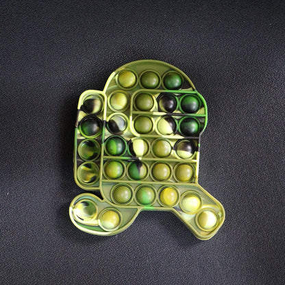 Premium Cartoon Shape Silicone Pop It Fidget Toy (1 Pc)