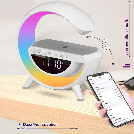G Lamp Speaker - 3-in-1 Bluetooth Speaker With Fast Wireless Charging (1 Pc) Wukusy