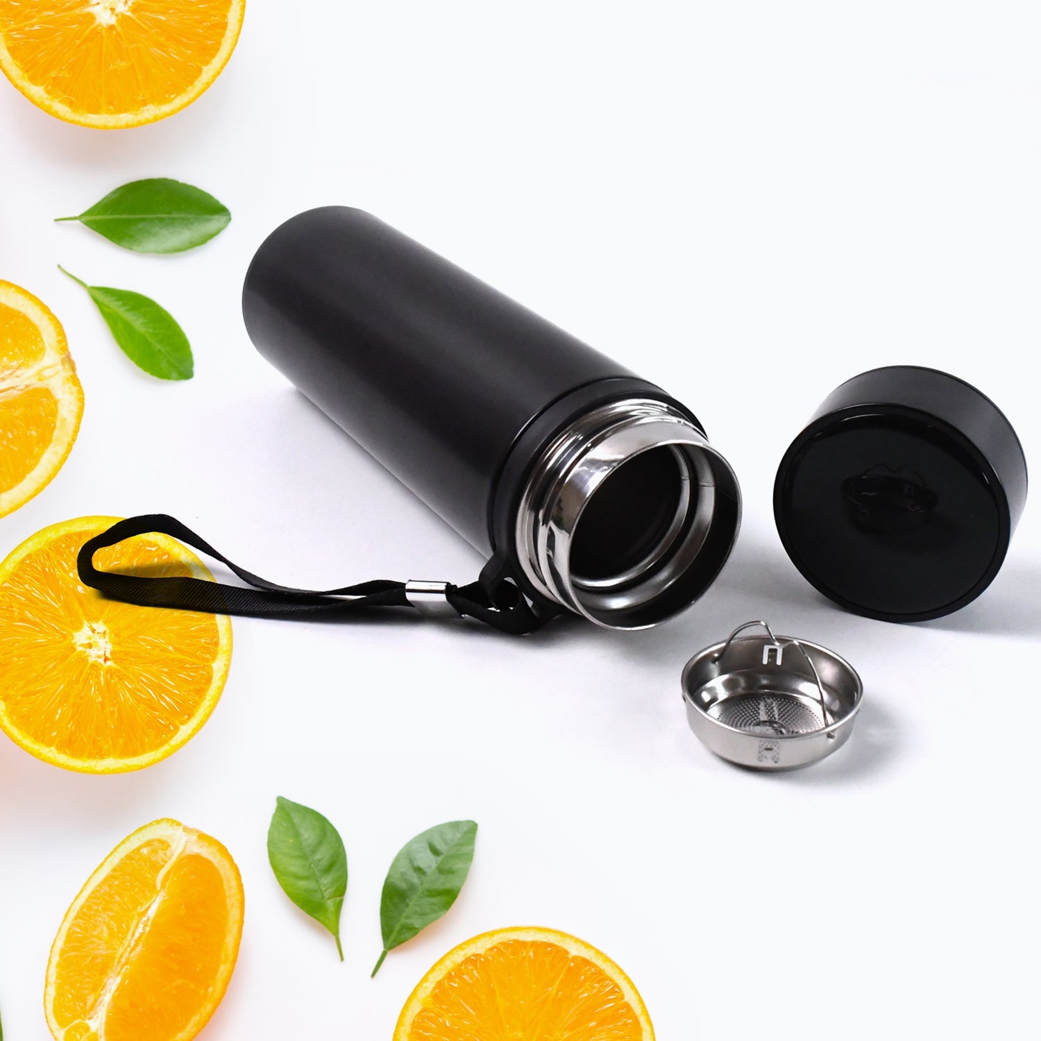 Double Wall Stainless Steel Water Bottle Screen Smart Temperature Display (500ml) Wukusy