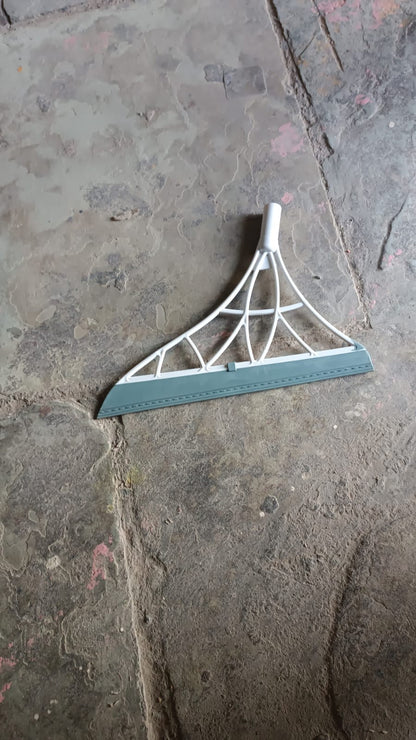 Dustpan, Kitchen Wiper, Window Cleaning Squeegee Tool & Broom Brush (4 Pcs Combo) Your Brand