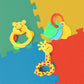 3 Pcs Set Colorful Animal Shape Baby Rattle Toy