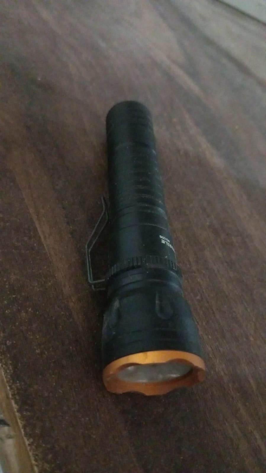 2in1 5 LED With 1 Laser Light Portable Mini Torch / Flashlight LED Powerful High Lumens Pen Light with Clip, Portable Pocket Compact Torch for Emergency A Battery operated (1 Pc / Battery not included) Your Brand