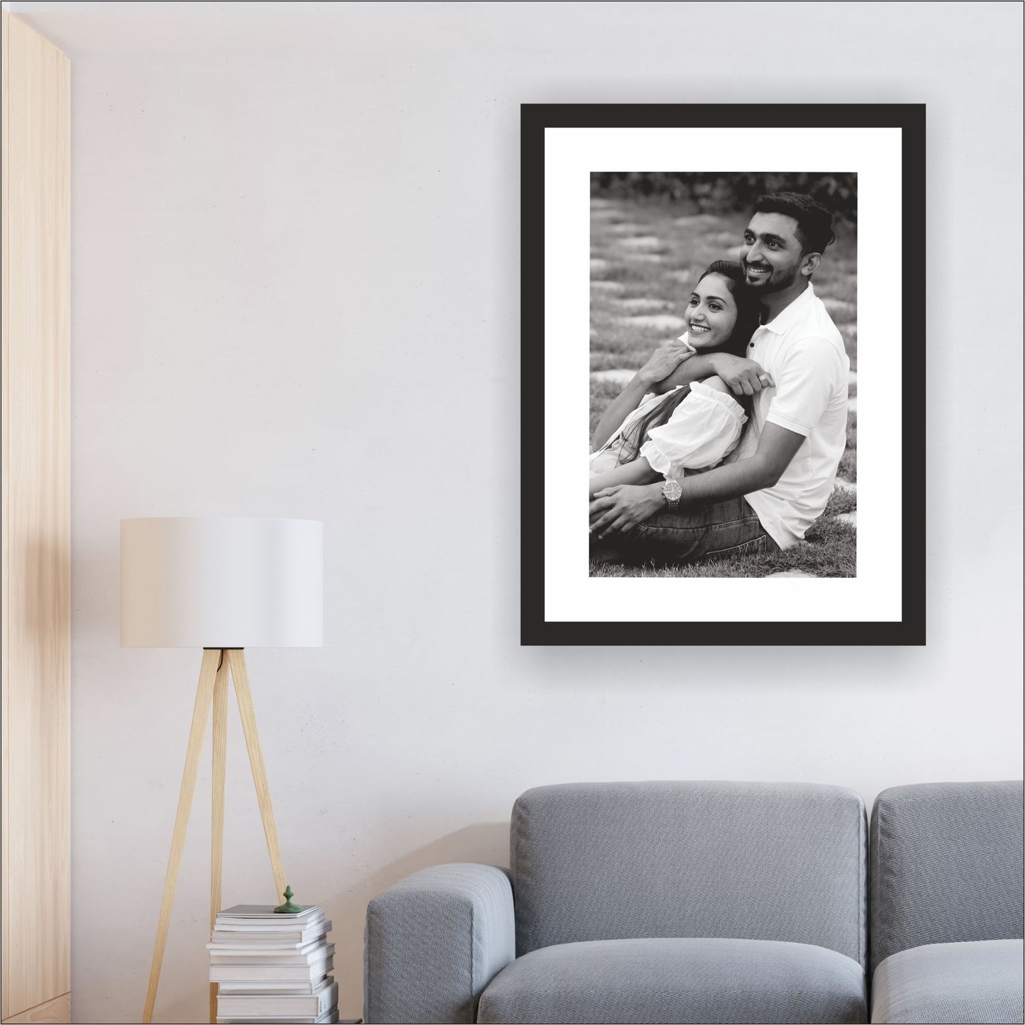 Personalized Couple Framed Print - Heaven's Match shopbyte