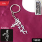 Spiritual Krishna Flute Shape Metal Keyring