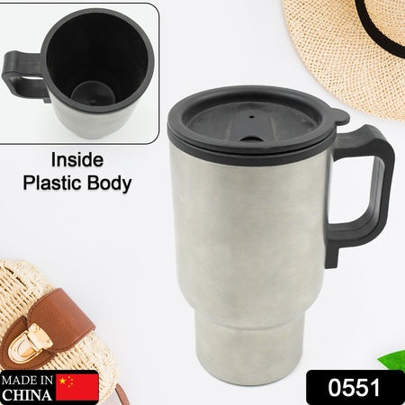 551 -12v Car Charging Electric Kettle Mug (Silver) Wukusy