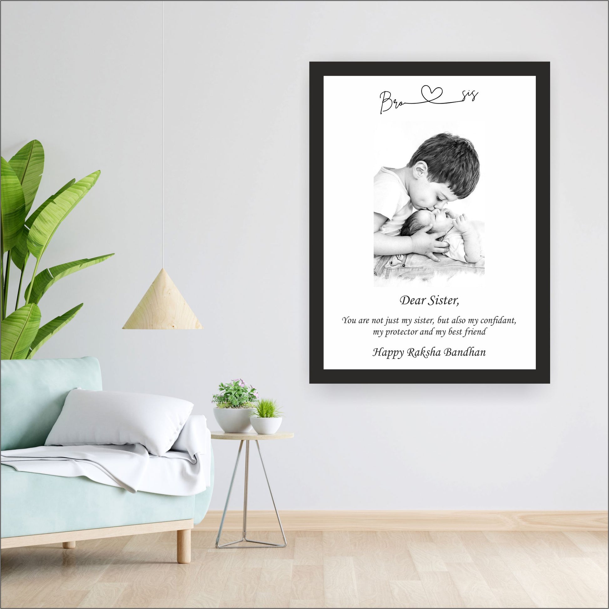 Personalized Wall Art  "Raksha bandhan" special shopbyte