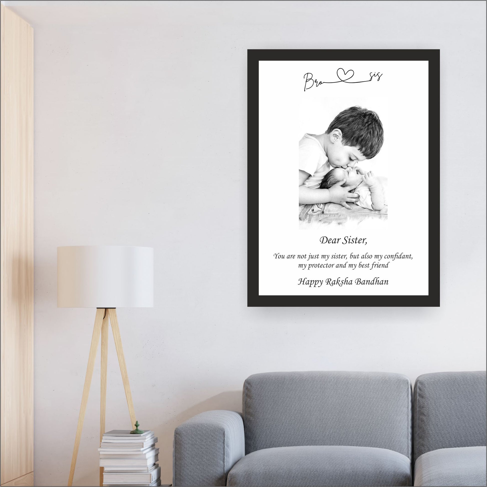 Personalized Wall Art  "Raksha bandhan" special shopbyte