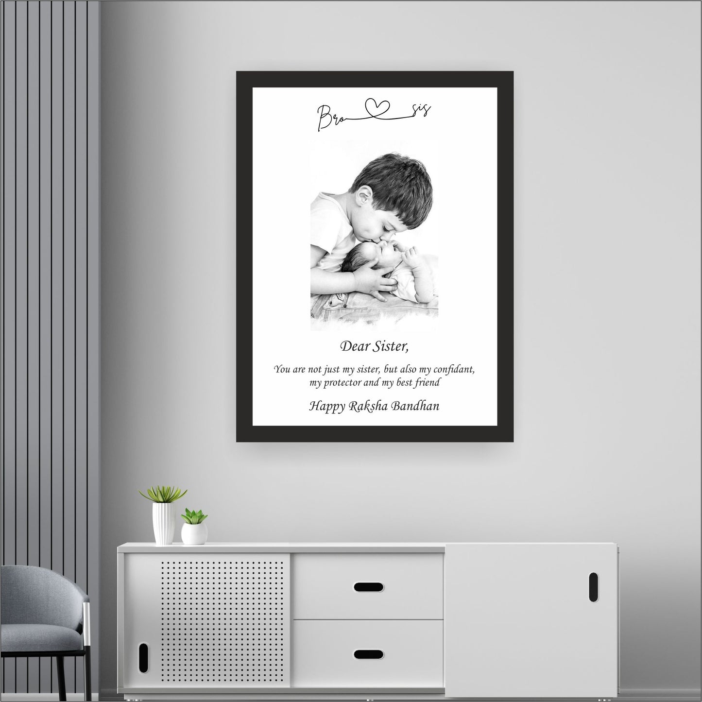 Personalized Wall Art  "Raksha bandhan" special shopbyte