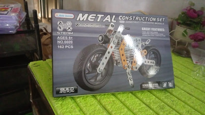 Metal DIY Bike Building Blocks for Kids (bike 162 pc of Bike Tool / 1 Set】 Your Brand