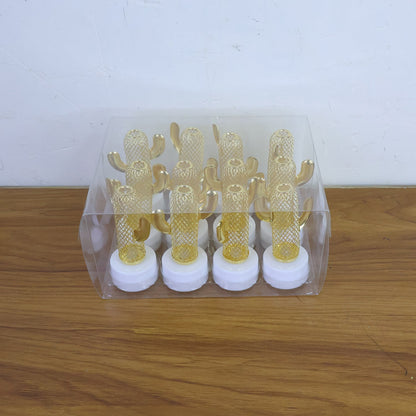Decorative Cactus Shaped Flameless LED Candles (12 Pc)