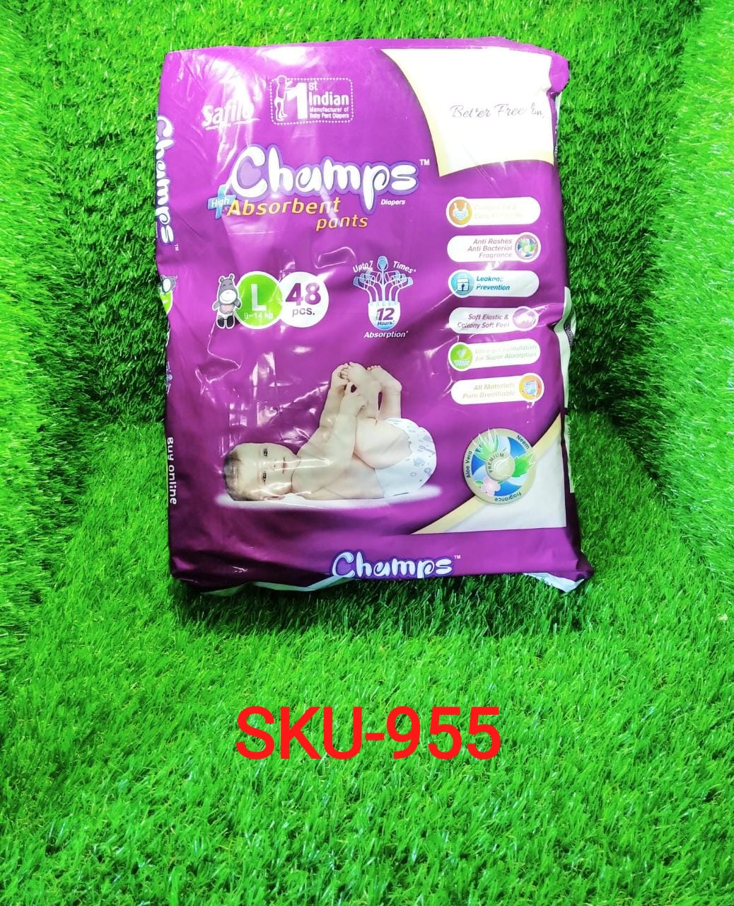 Premium Champs High Absorbent Pant Style Diaper Small, Medium and Large Size Diaper Your Brand