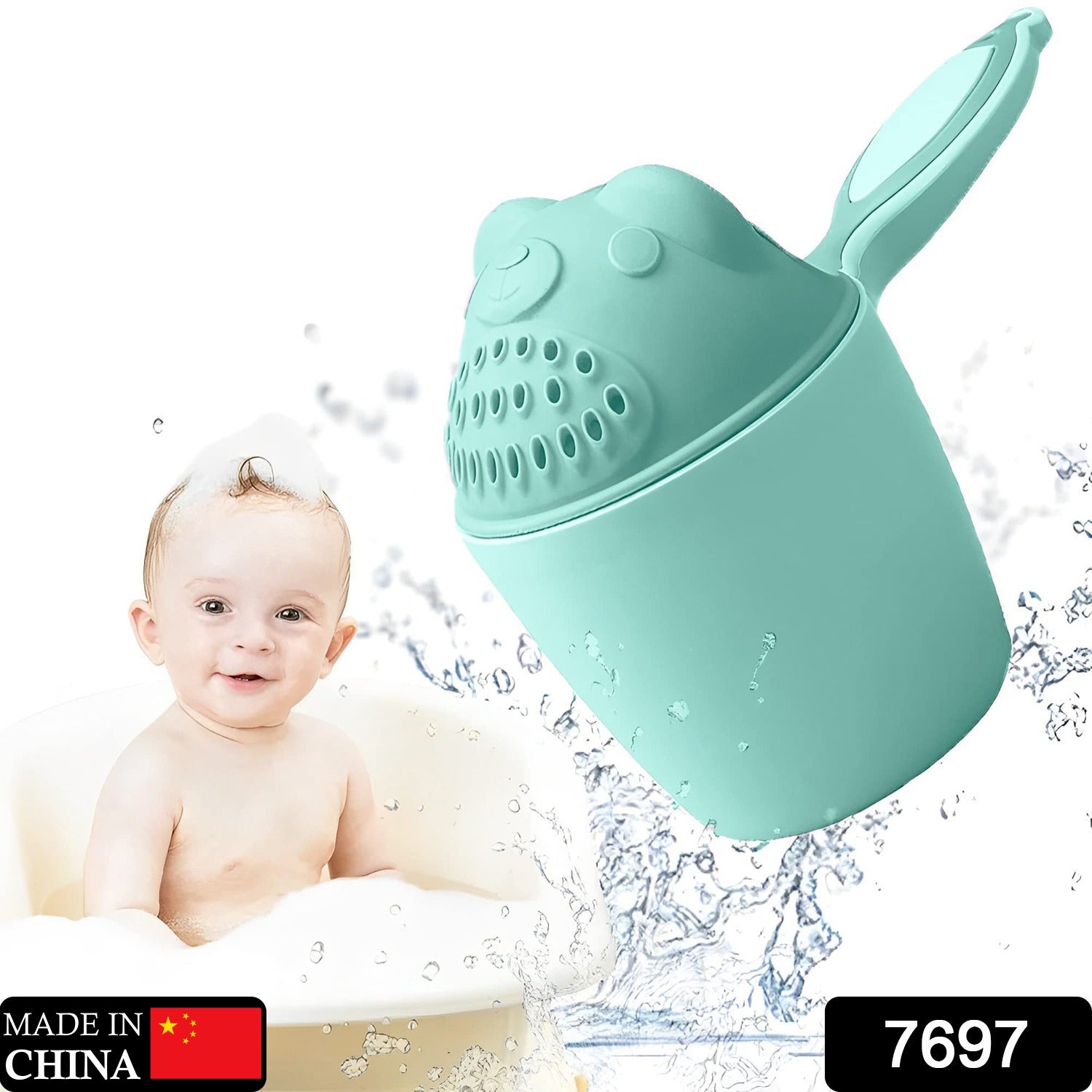 Baby Shampoo Shower Cup Safe Soft Bathing Water Scorpion Baby Bath Tumbler Hair Washing Mug Rainer Your Brand