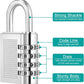 Heavy-Duty 4-Digit Resettable Combination Padlock (1 Pc)