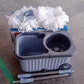 Apex Magic Spin Mop Cleaning Set with Dual Chamber Bucket & Wheels