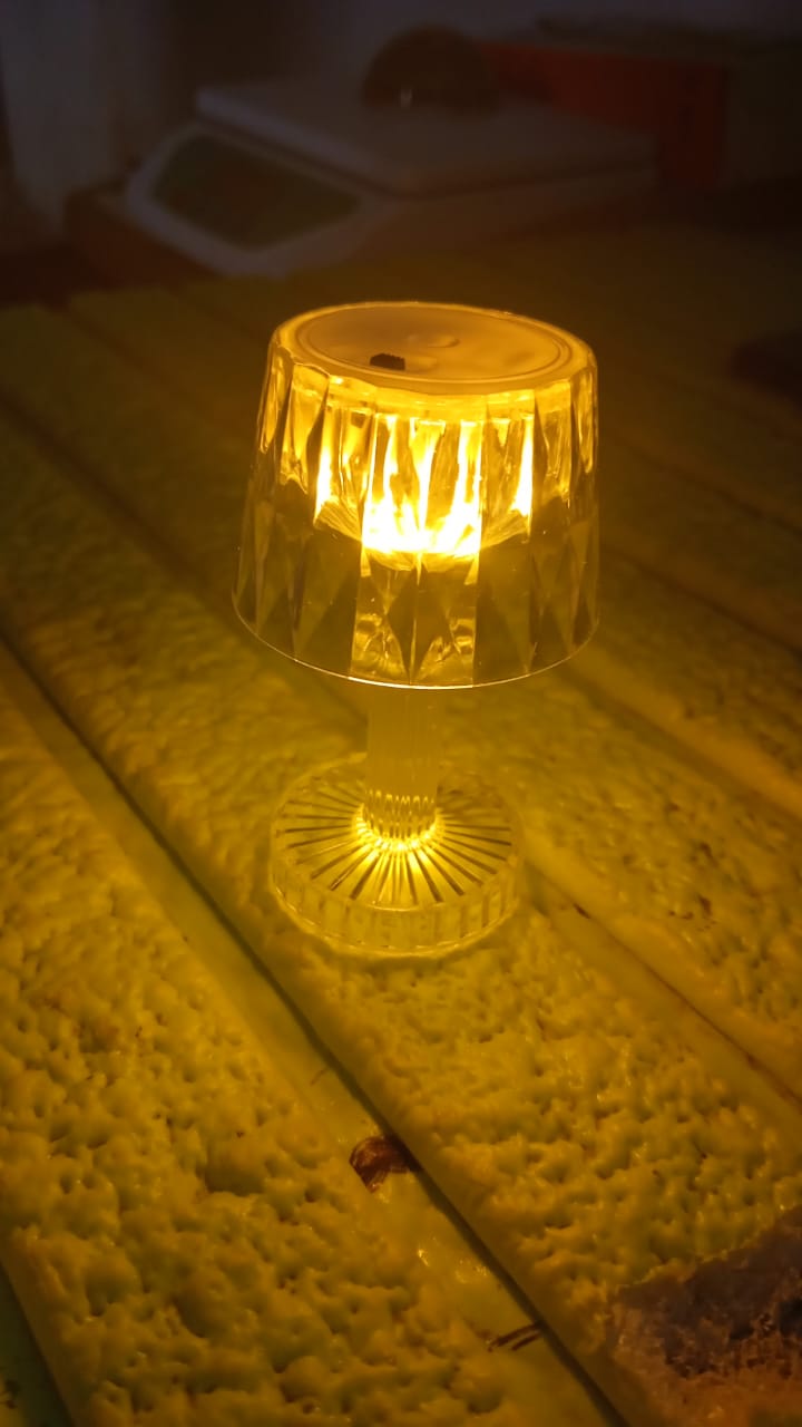 LED Candle lamp, Table Lamp Portable Plastic Lamps (1 Pc / Small) Your Brand