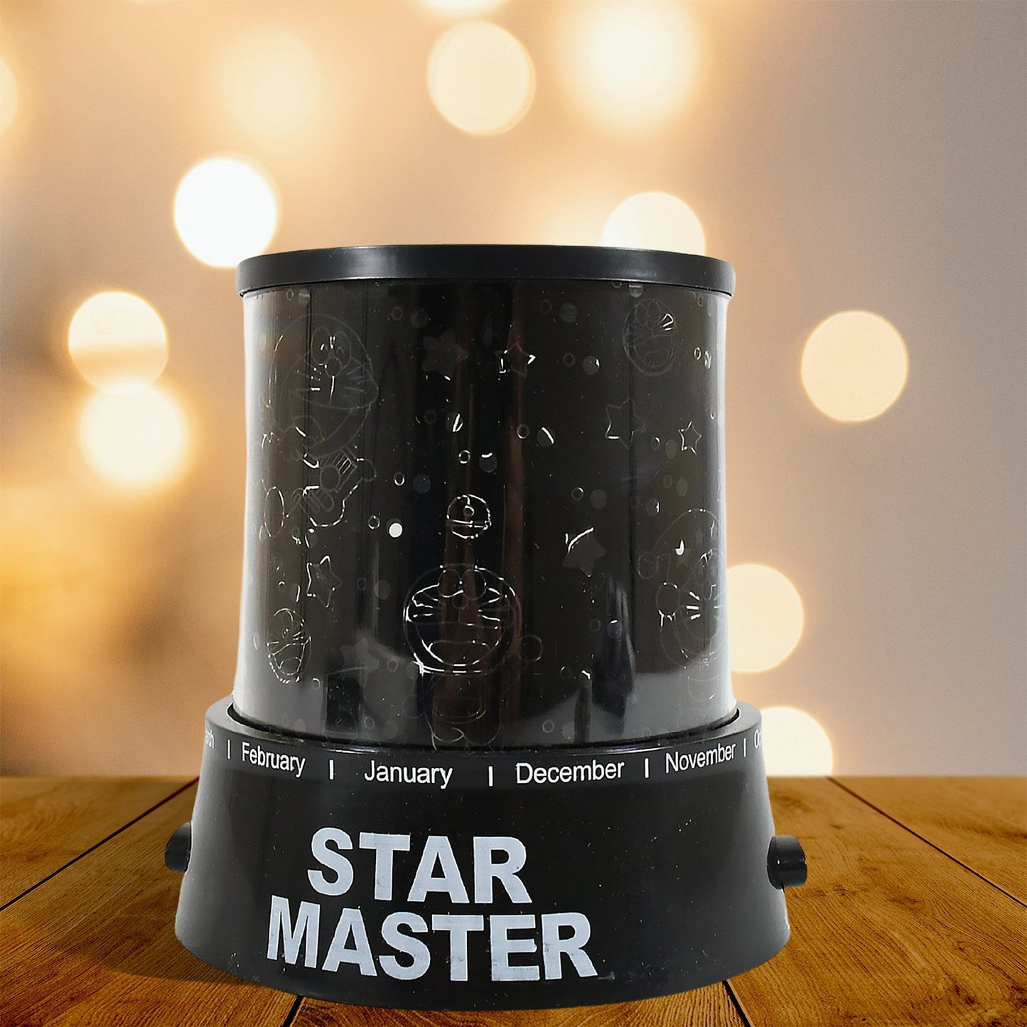 LED Projector Night Light Amazing Lamp, 3 Battery operated lamps, Rotation With the music Function, Master for Kids Bedroom Home Decoration Night Romantic Gift (Battery Not Included / 1 pc) Your Brand