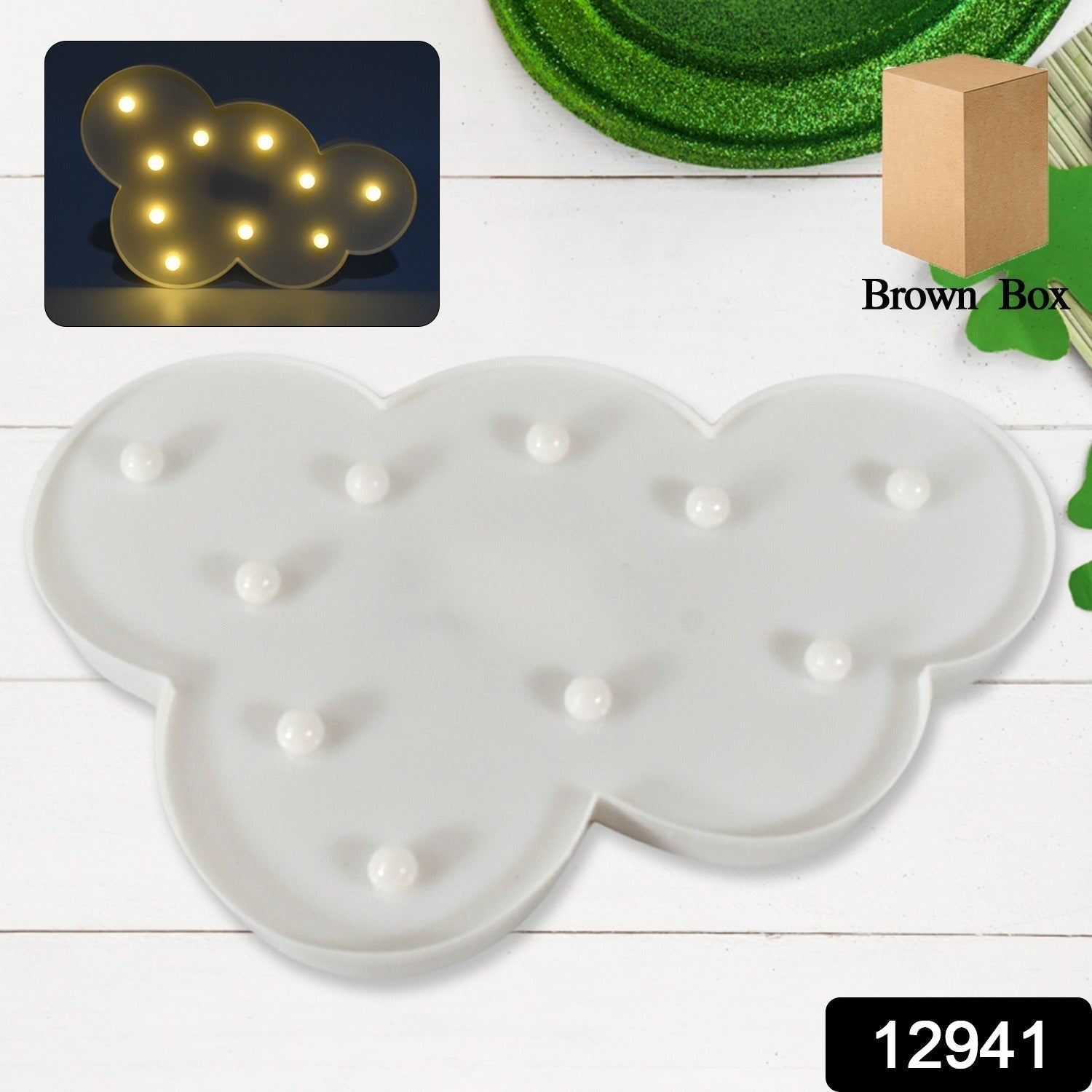 3D LED Night Light Table Lamp for Party Birthday Wedding Atmosphere, Battery Operated Decorative Light Nursery Lamp for Bedroom and Wall Decoration For Children Bedroom Wall, Light (1 Pc / Battery Not Included) Your Brand