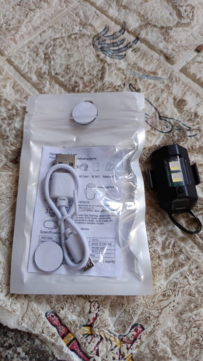 Mini LED RGB Strobe Light – USB Waterproof Party Light