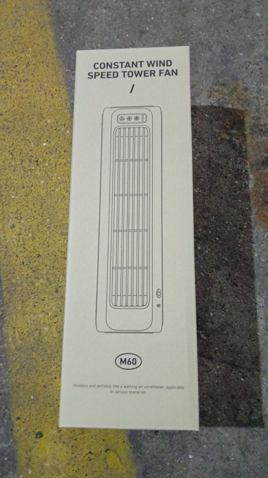Portable Air Conditioning Cooling Fan (1 Pc / With 2 Pc Adhesive Hook) Your Brand