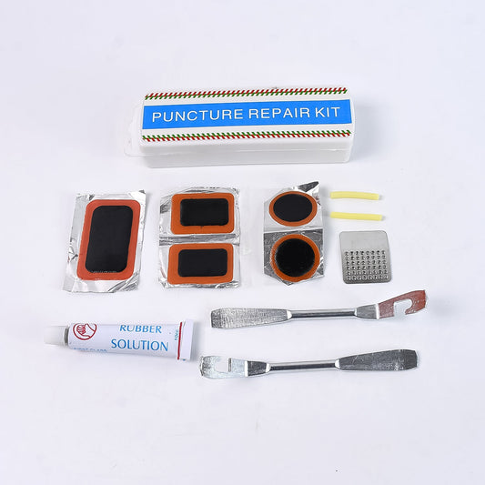 Bicycle Tire Repair Kit Puncture Repair Set With Adhesive Portable Tools Wukusy