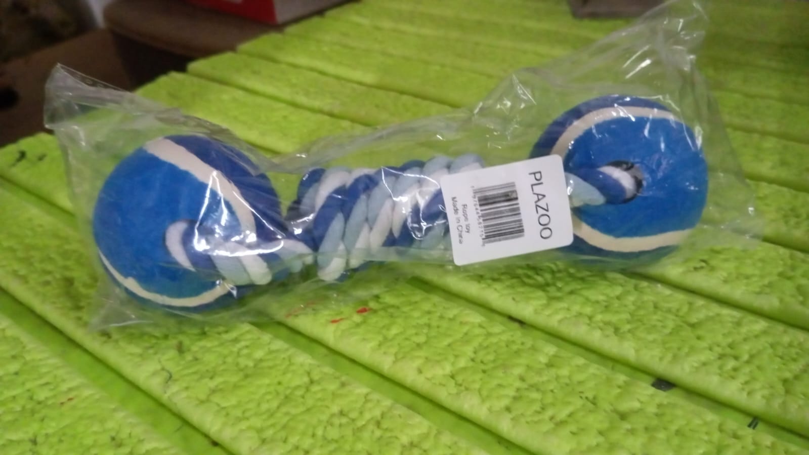 Durable Cotton Rope Dog Toy Two-Way Ball Design (1 Pc) Your Brand