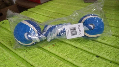 Durable Cotton Rope Dog Toy Two-Way Ball Design (1 Pc) Your Brand